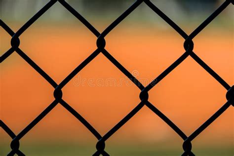 Close Up Chain Link Fence stock image. Image of inside - 48874189