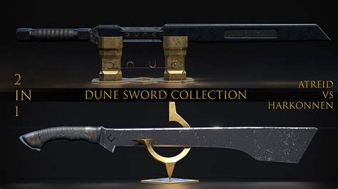 3D model DUNE Sword Collection 2 in 1 VR / AR / low-poly | CGTrader