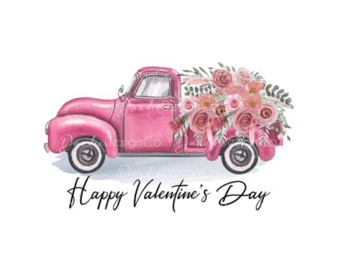 Valentine Truck PNG, Valentine PNG, Happy Valentine's Day PNG ...