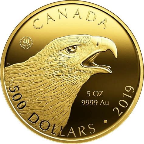 Canadian 1 Oz Gold 50 Dollars "40th Anniversary of the Gold Maple Leaf ...