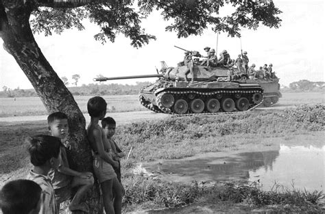 Vietnam War in Cambodia 1971 | Young Cambodians stand under … | Flickr