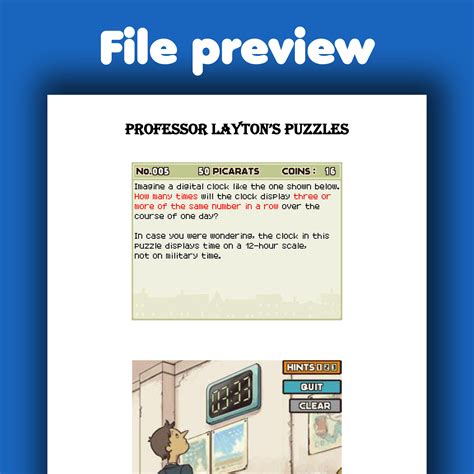 Professor Layton Puzzles - Andy Lutwyche