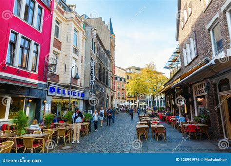 Road in the Old Town of Aachen, Germany Editorial Photo - Image of germany, building: 128992976