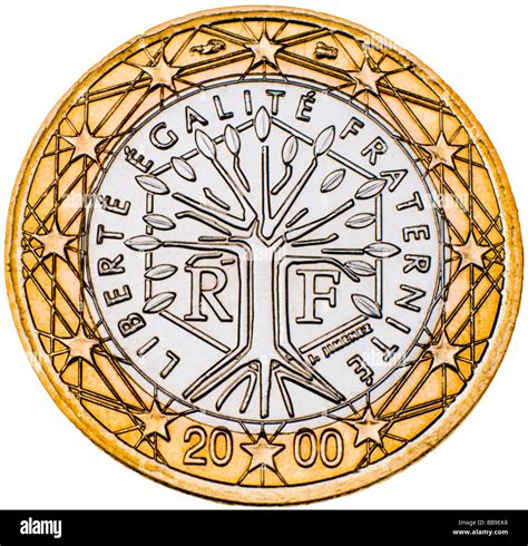 French 1 Euro Coin reverse Stock Photo: 24180668 - Alamy