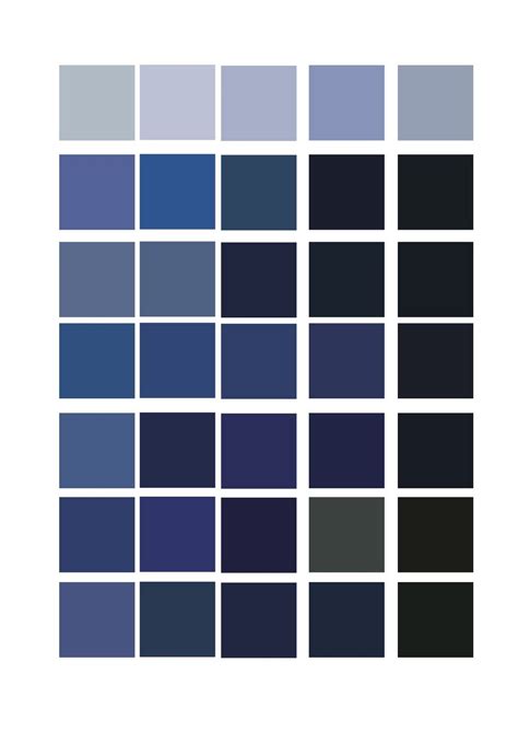 blue swatches - midnight, royal, navy... | Design jobs, Color swatches, New homes