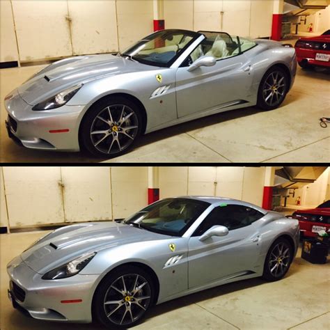 Before and After Ferrari California Tinted 35 | Elite Tint