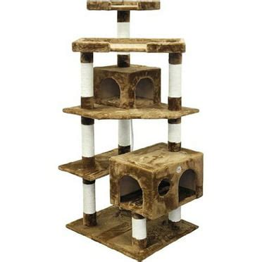 Go Pet Club Cat Tree - 106 in. Multi-Level Playground - Beige - Walmart.com