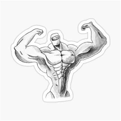 "Buff Among Us Portrait" Sticker for Sale by platinumman22 | Redbubble