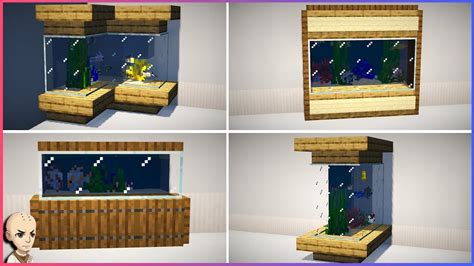 ️Minecraft | Easy Fish Tank Aquariums | Tutorial (You Can Build) ️ Minecraft Aquarium Ideas ...