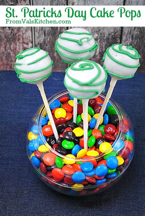 St. Patrick's Day Cake Pops Recipe - From Val's Kitchen