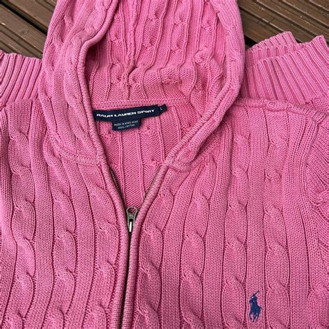 Ralph Lauren sweater - description - vintage zip... - Depop