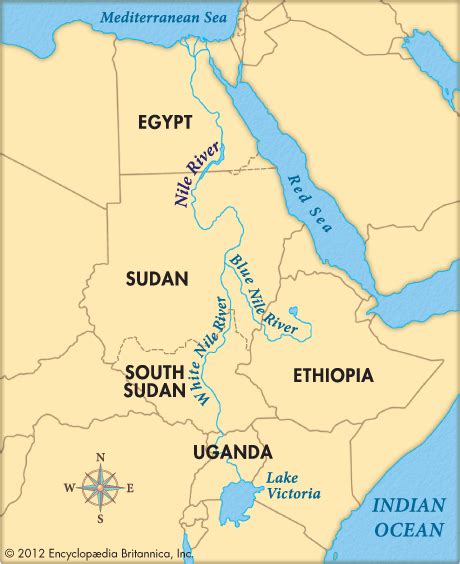 Nile River Map | Nile River | Nile river, Nile, River