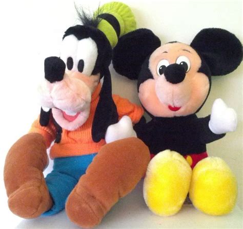 Disney Mickey Mouse and Goofy Stuffed Plush Toys | eBay | Disney mickey ...