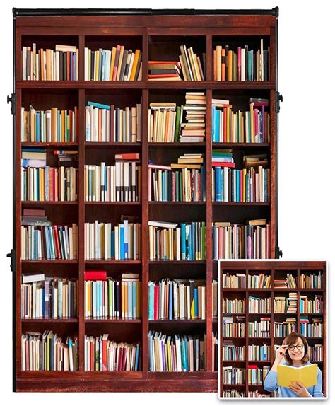 Buy AOFOTO 5x7ft Bookshelf Background Bookcase Photography Backdrop Library Book Store Kid Adult ...