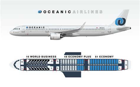 Oceanic A321LR with Seat Map - Brand By Agre - Gallery - Airline Empires