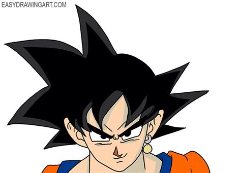 How to Draw Goku Face - Easy Drawing Art