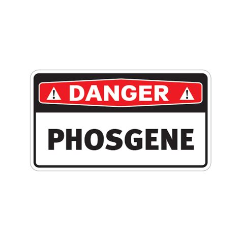 Printed vinyl Danger Phosgene | Stickers Factory