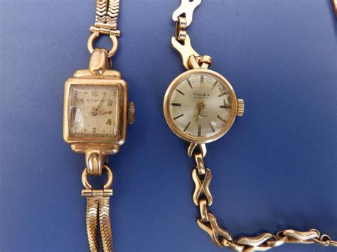 Sold at Auction: An art deco lady's 9ct gold Movado bracelet wrist ...