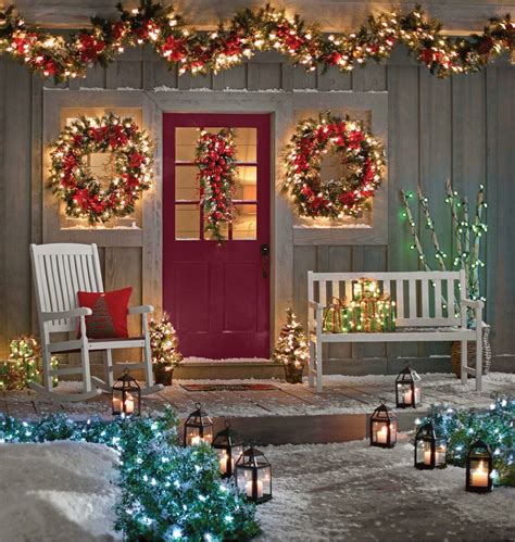 Traditional Outdoor Design Hanging Christmas Lights, Christmas Porch Decor, Decorating With ...