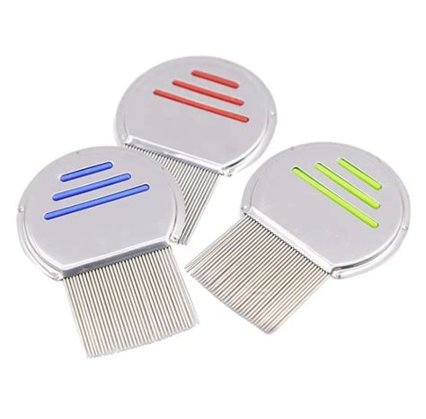 1pc Stainless Steel child Hair brush remove lice comb Head Lice high density teeth nit free comb ...