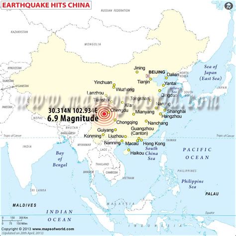 In the News: Search for survivors continues after China quake | China map, China earthquake, Map