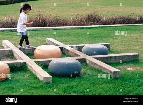 Balance beam playground hi-res stock photography and images - Alamy