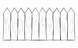 Picket Fence Outline Coloring Pages sketch template