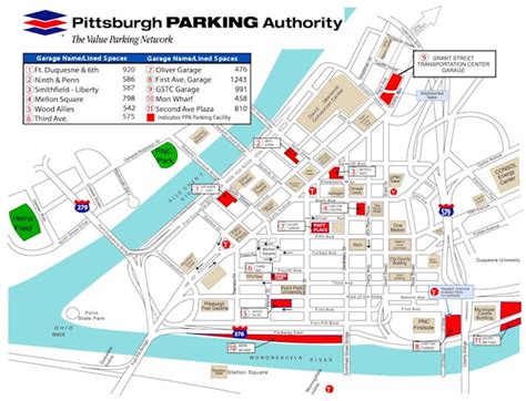 New Pnc Park Parking Map - Seating Chart