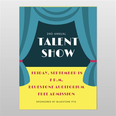 Talent show flyer template set – Artofit