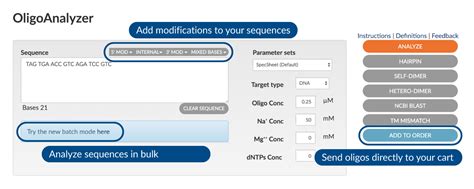 OligoAnalyzer Tool - Primer analysis and Tm Calculator | IDT