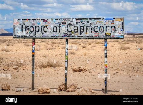 Tropic of Capricorn Sign Marking the Crossing of the Tropic of ...