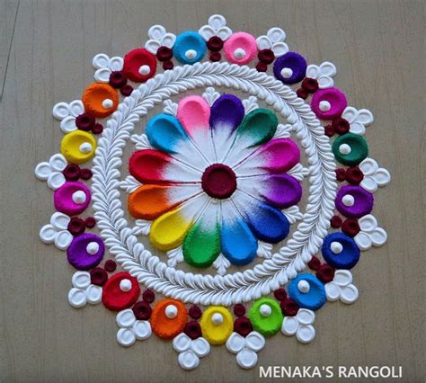 Easy & Small Rangoli Designs For Beginners | Festival Rangoli Designs | Easy Diwali … | Rangoli ...