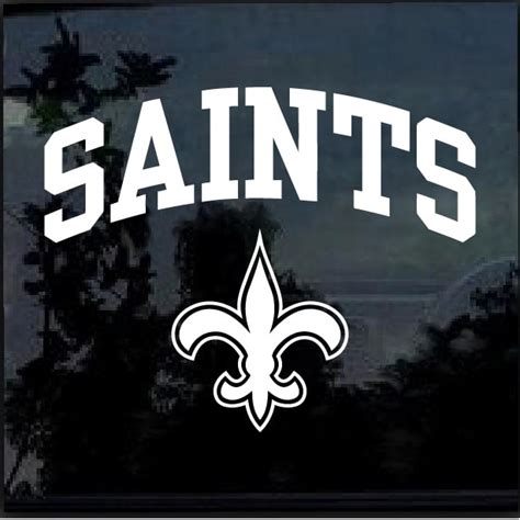 New Orleans Saints Window Decal Sticker | Custom Made In the USA | Fast Shipping