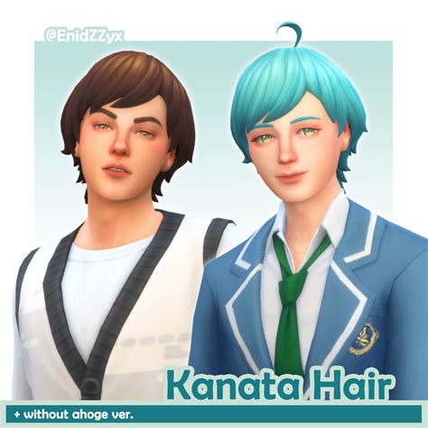 [EnidZZyx] Kanata Hair - The Sims 4 Create a Sim - CurseForge