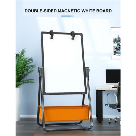 Double-sided Magnetic Whiteboard (Foldable / Adjustable) | Shopee Singapore