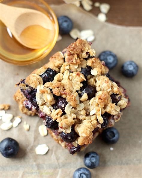 Easy Blueberry Oatmeal Bars | Blueberry Oatmeal Breakfast Bars