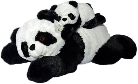 Super Soft Panda Bears Stuffed Animals Set by Exceptional Home Zoo. 18 ...