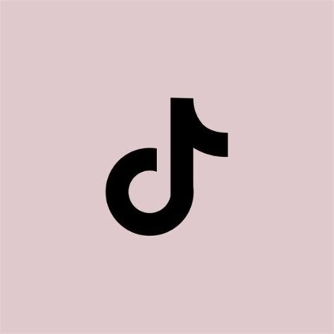 Tiktok Aesthetic Logo : Tik tok logo with shadow on a white background.