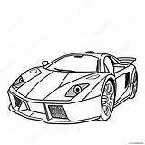 Supercar Sports Car Outline Coloring Page 810 655 sketch template
