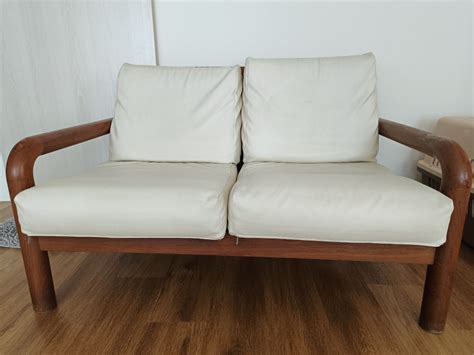 Pre-Loved Scanteak Sofa Set, Furniture & Home Living, Furniture, Sofas on Carousell