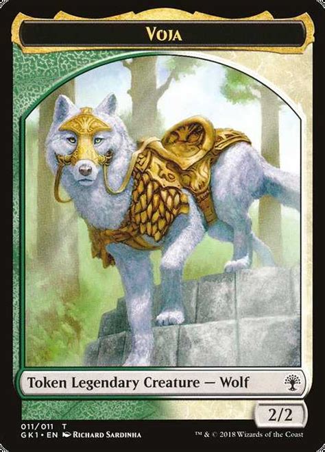 2/2 Green White Voja Legendary Creature Token | MTG.onl Tokens