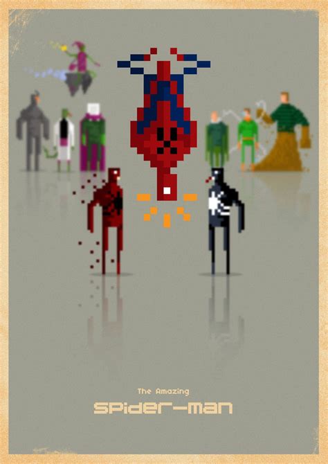 Spider-Man 8-bit by ~capdevil13 (Many more on his Deviantart Gallery!) | Marvel, Pixel art ...