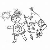 Native Americans Coloring Pages sketch template