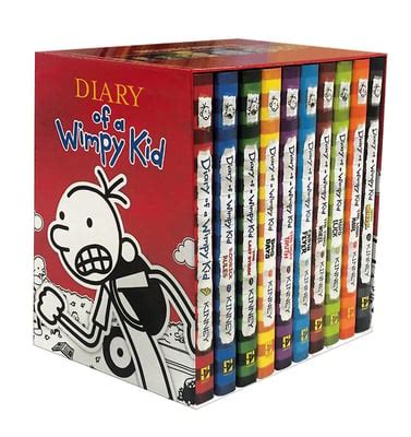 Diary of a Wimpy Kid Box of Books by Jeff Kinney (Hardcover ...