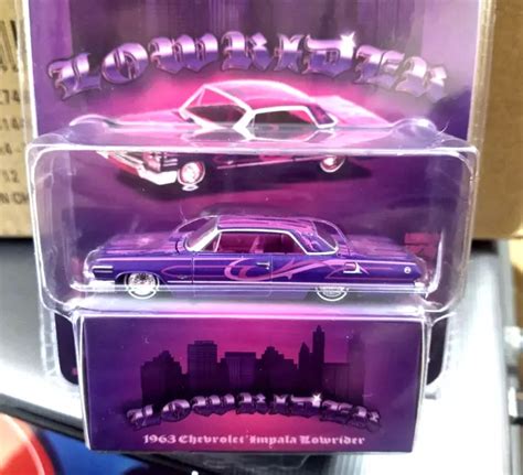 GREENLIGHT 1963 CHEVROLET Impala SS Lowrider Purple Metallic Pink Mijo ...