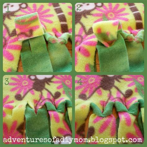 Adventures of a DIY Mom: No Sew Fleece Blanket | Sewing fleece, Fabric crafts, Sewing projects