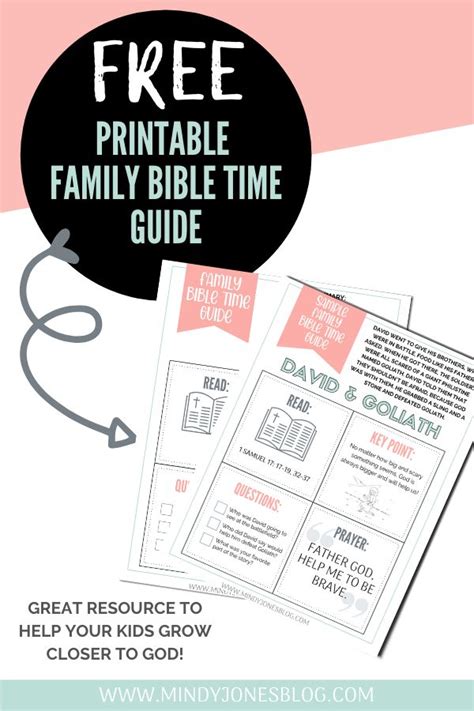 Free Printable Family Bible Study Guide | Family bible study, Bible ...