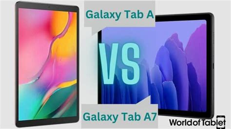 Samsung Galaxy Tab A vs Tab A7 - Quick Comparison - WorldofTablet