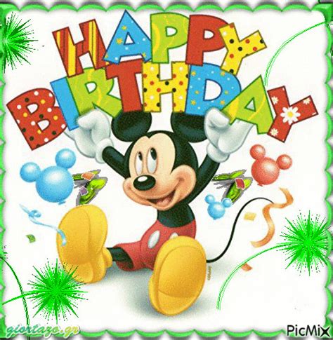 Mickey Mouse Happy Birthday Animated Quote Pictures, Photos, and Images for Facebook, Tumblr ...