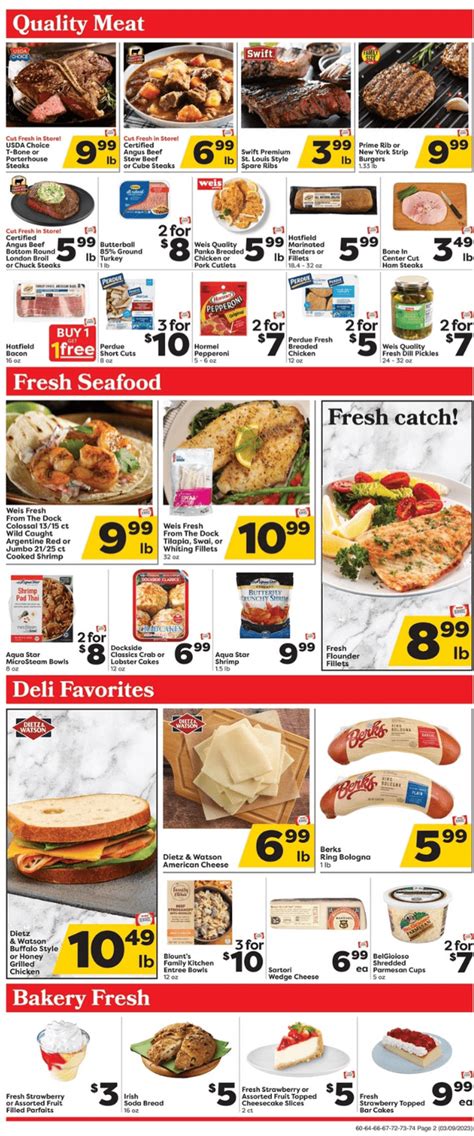 Weis Markets Weekly Sale Mar 09 – Mar 15, 2023